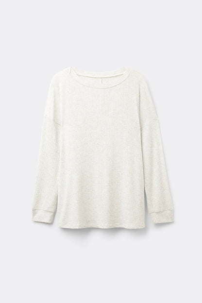 Comfort Chic Bateau Neck Long Sleeve Modal Top