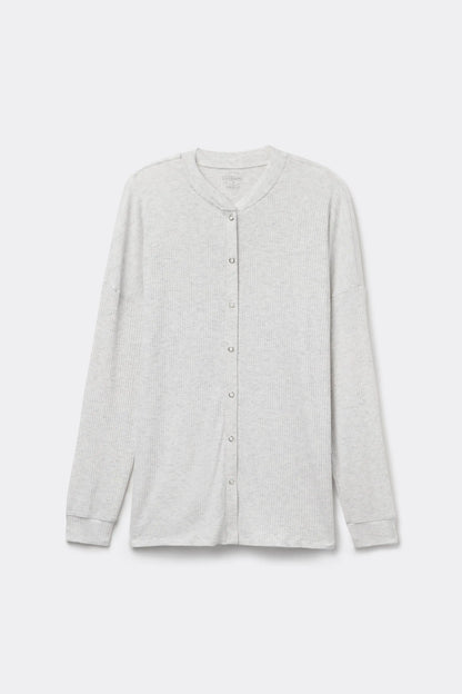 Chic Comfort Long Sleeve Modal Button-Up Top