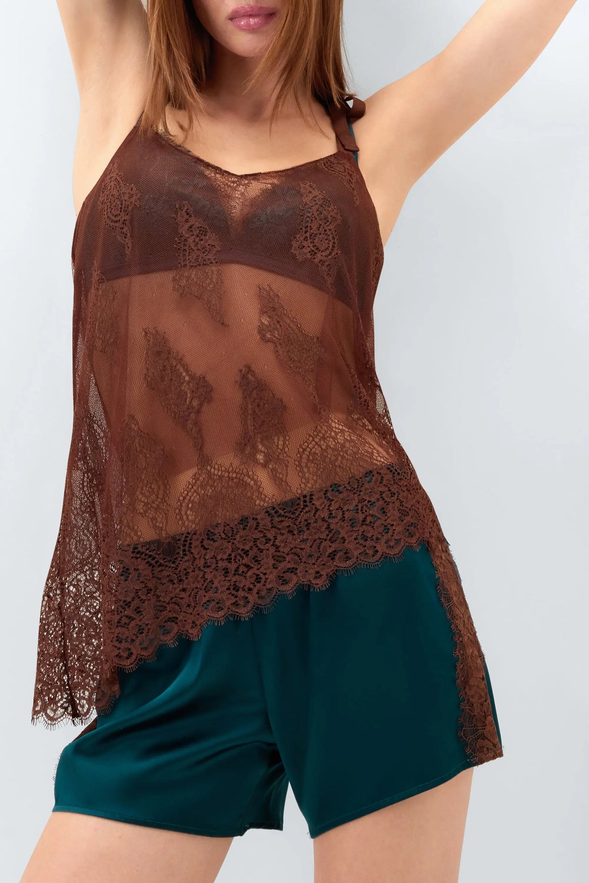 Lace Perfection Asymmetric Top in Lace