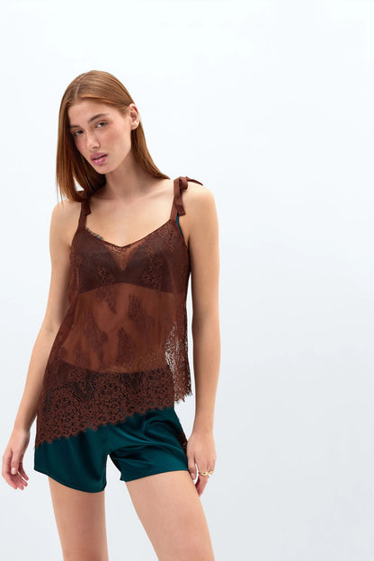 Lace Perfection Asymmetric Top in Lace