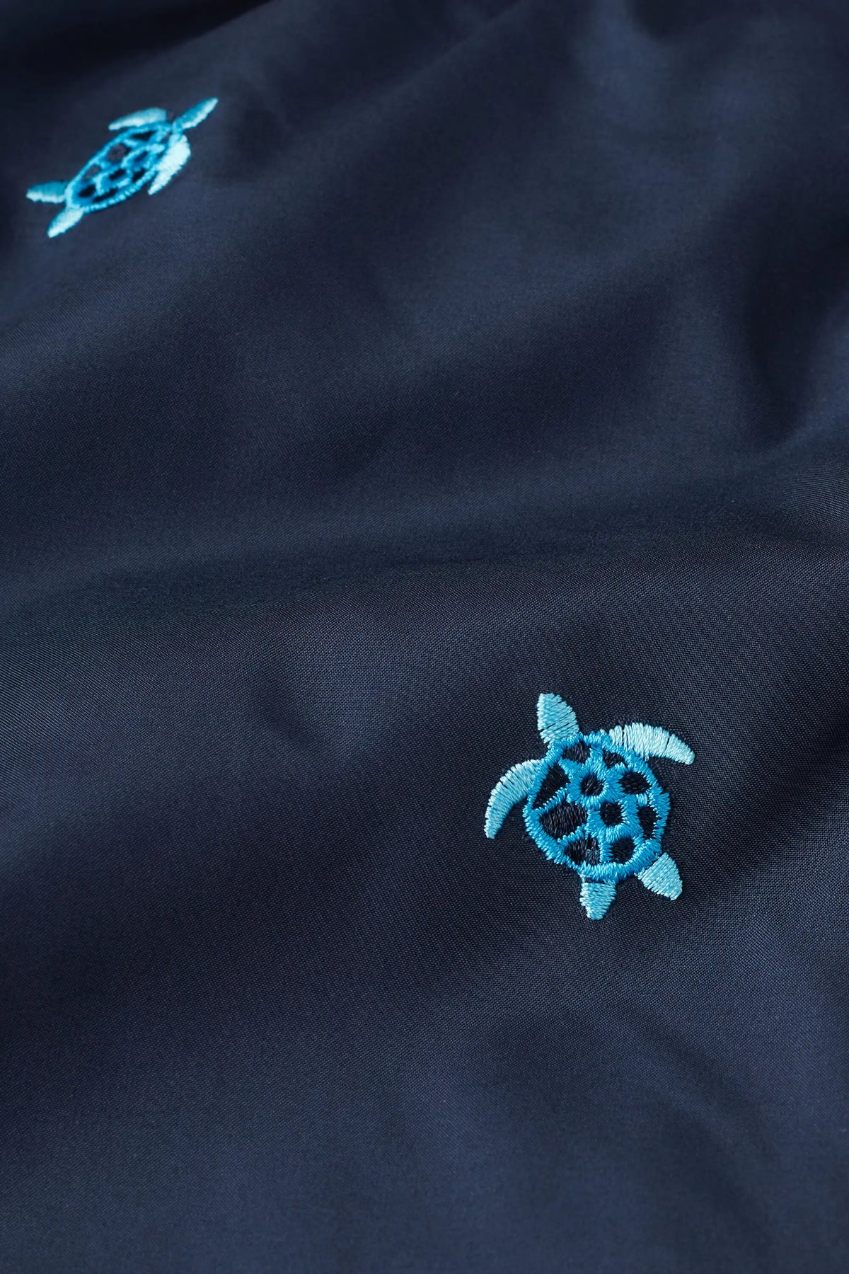 Embroidered Turtle Swim Trunks