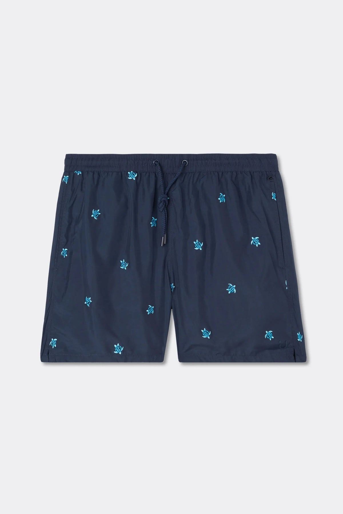 Embroidered Turtle Swim Trunks
