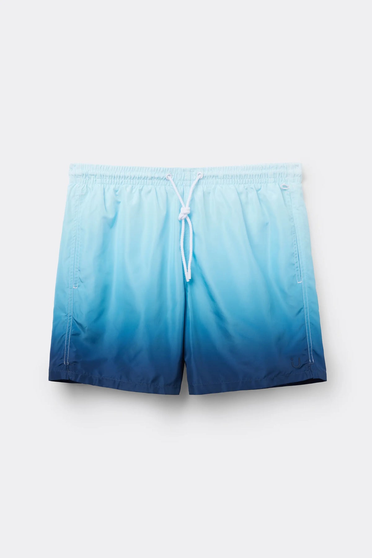 Blurry Blue Print Swim Trunks