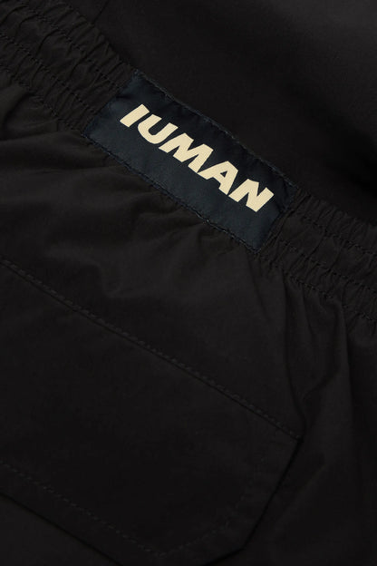 Long Solid Color Swim Trunks