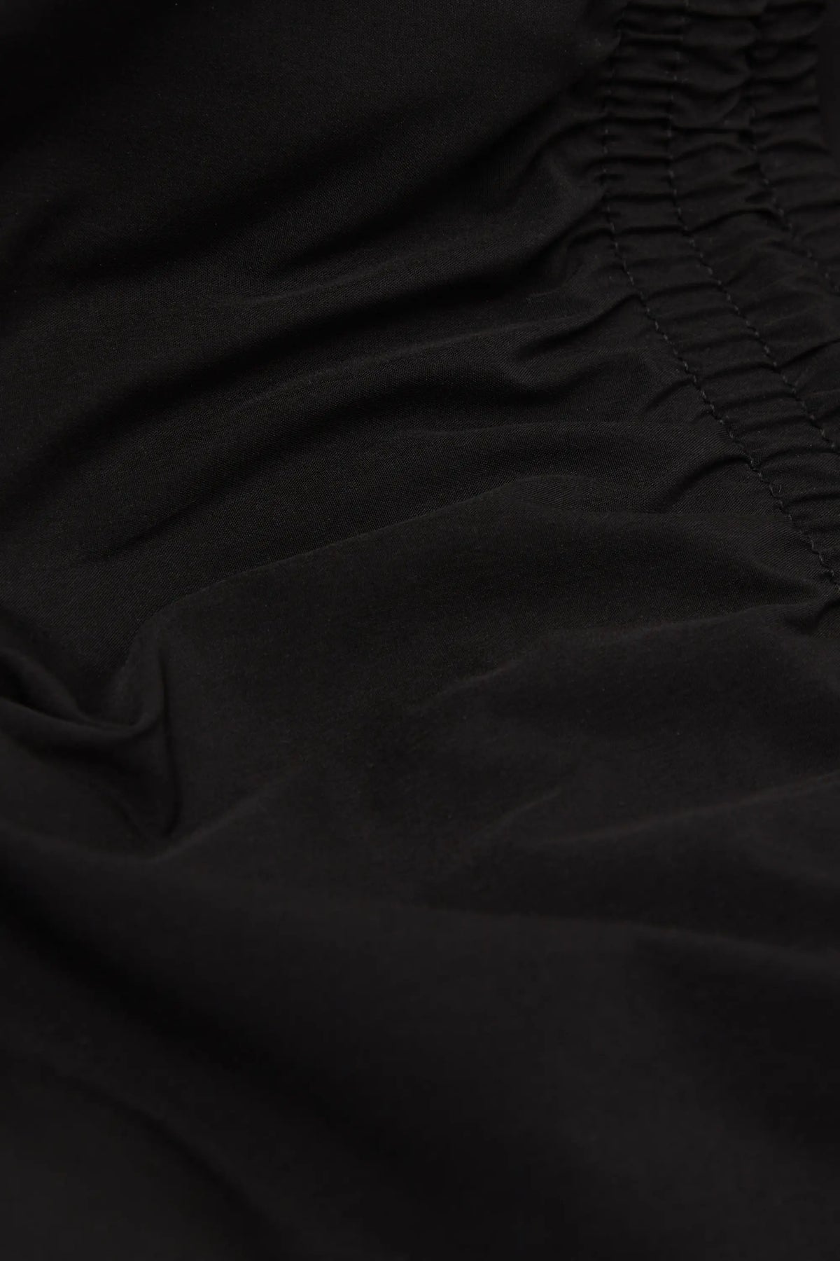 Long Solid Color Swim Trunks