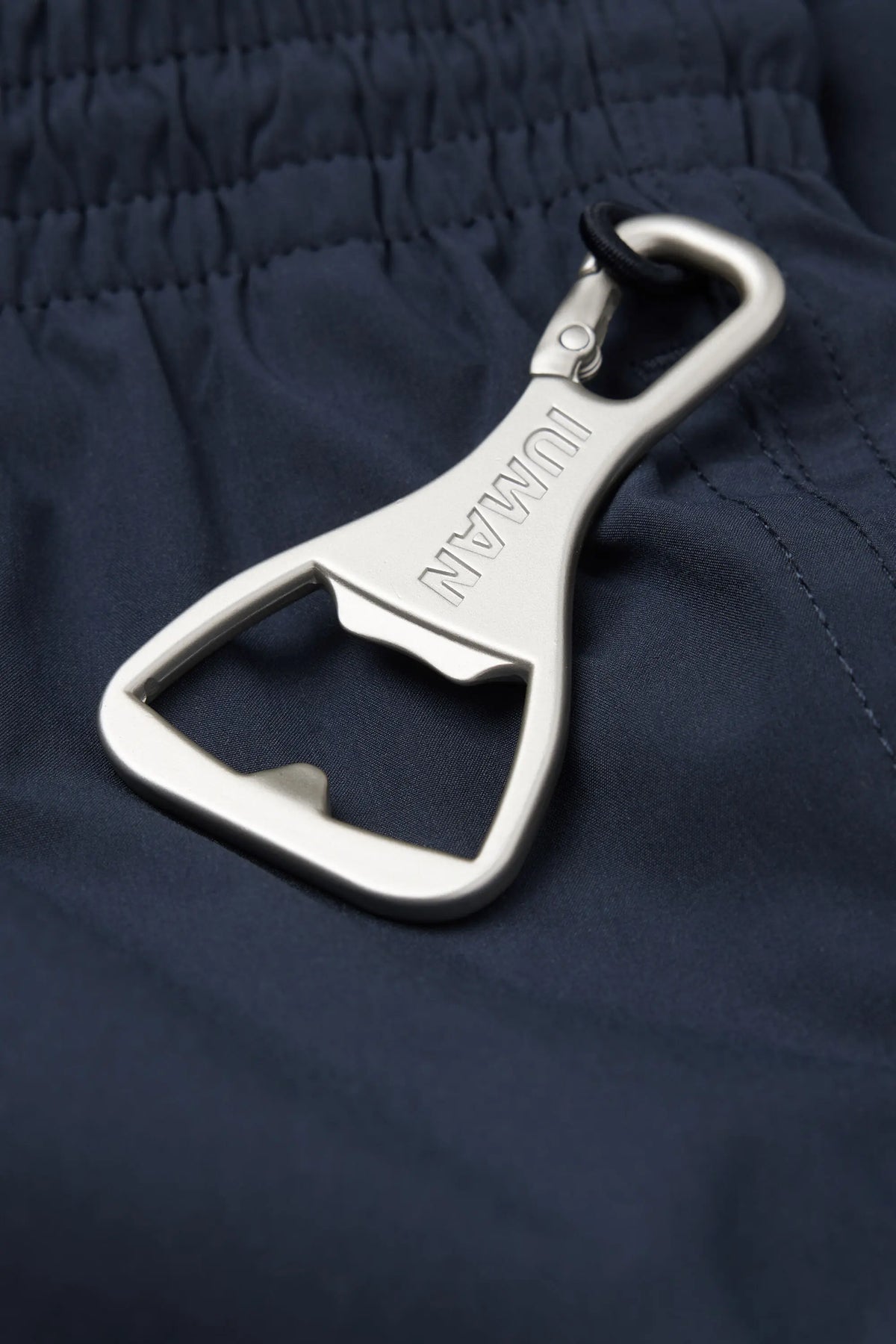Long Solid Color Swim Trunks