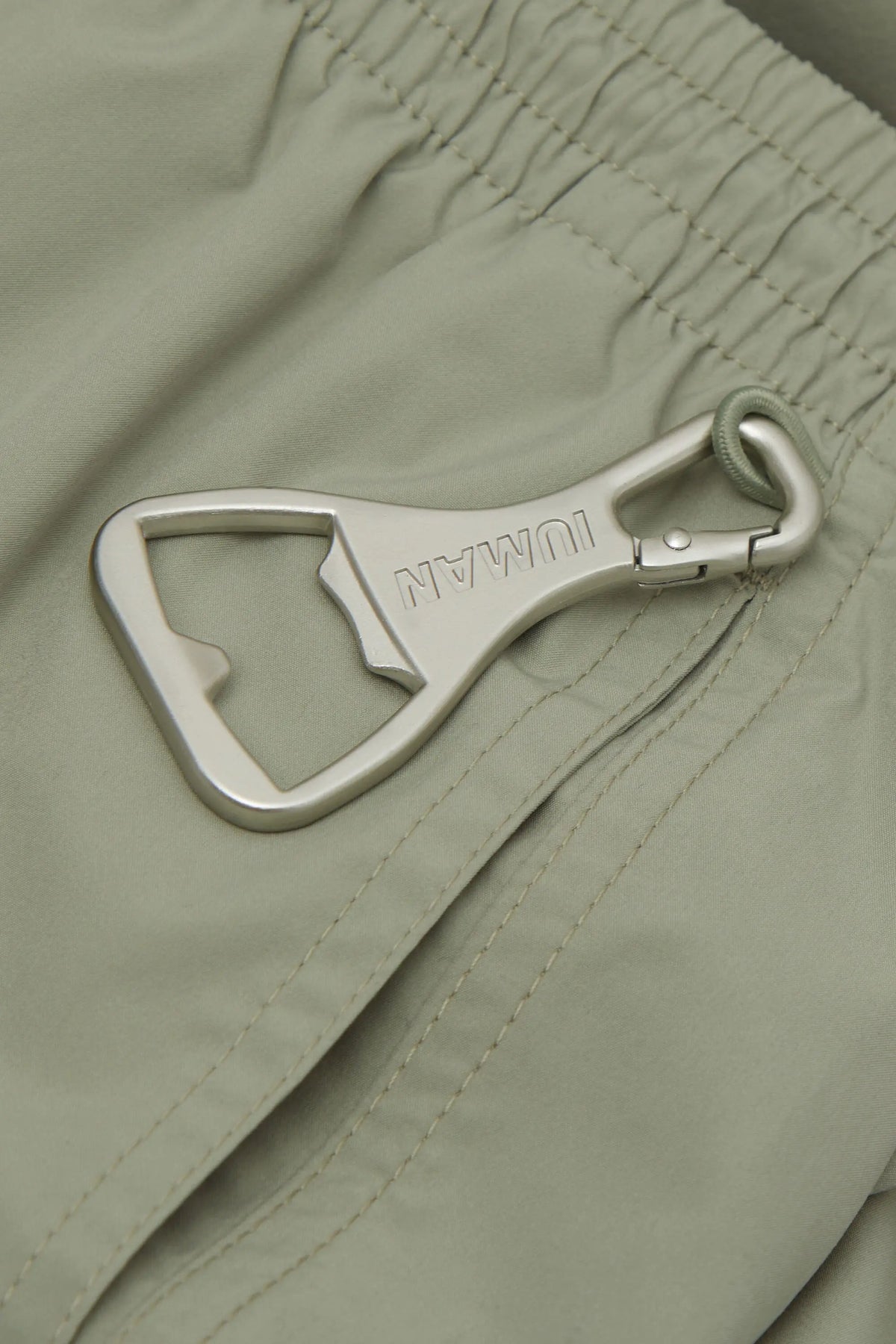 Long Solid Color Swim Trunks