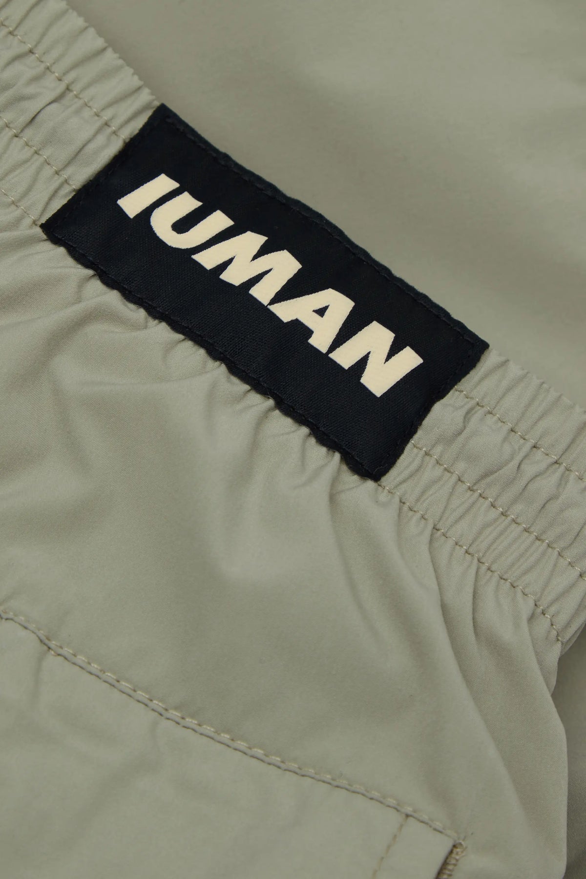 Long Solid Color Swim Trunks