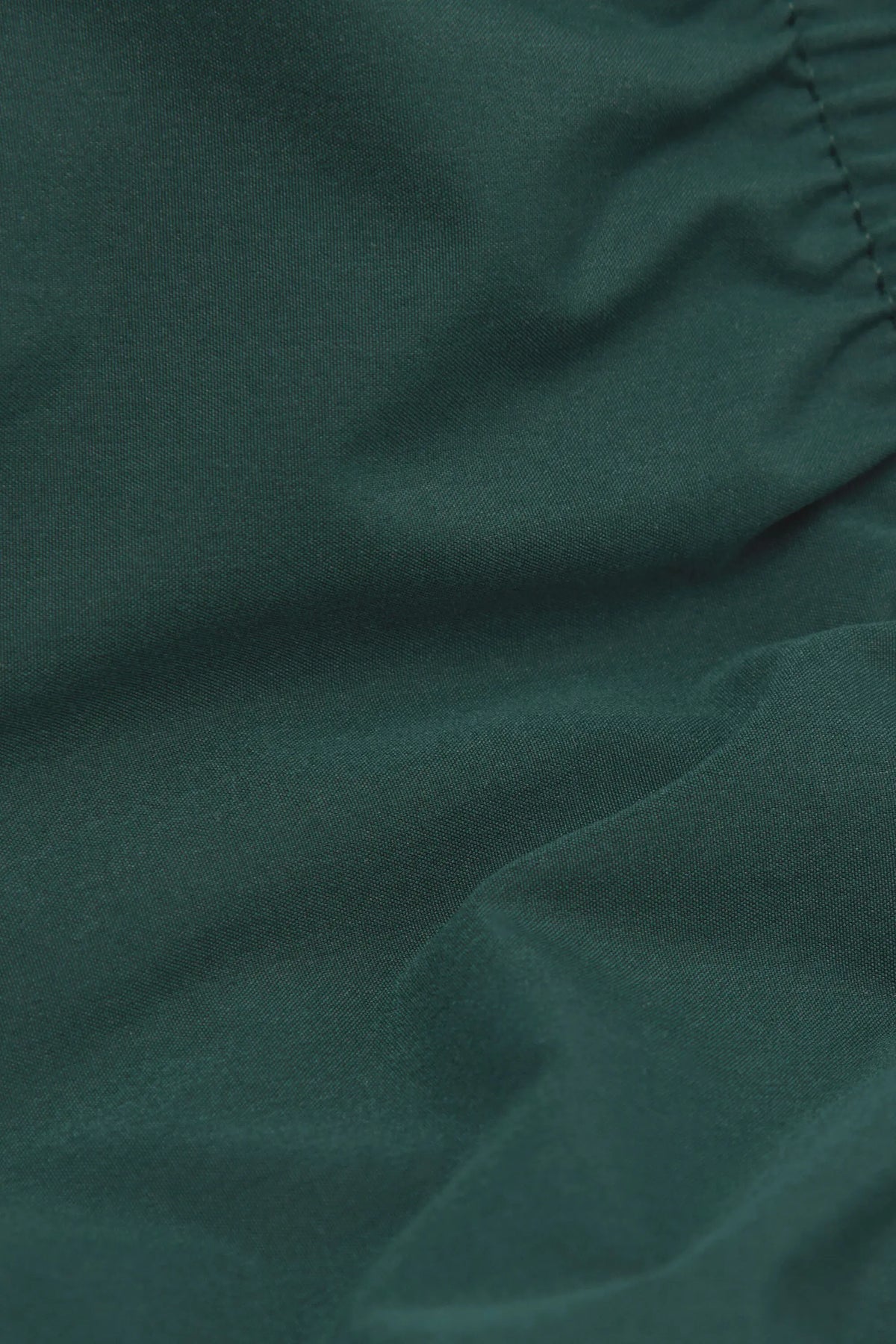 Long Solid Color Swim Trunks