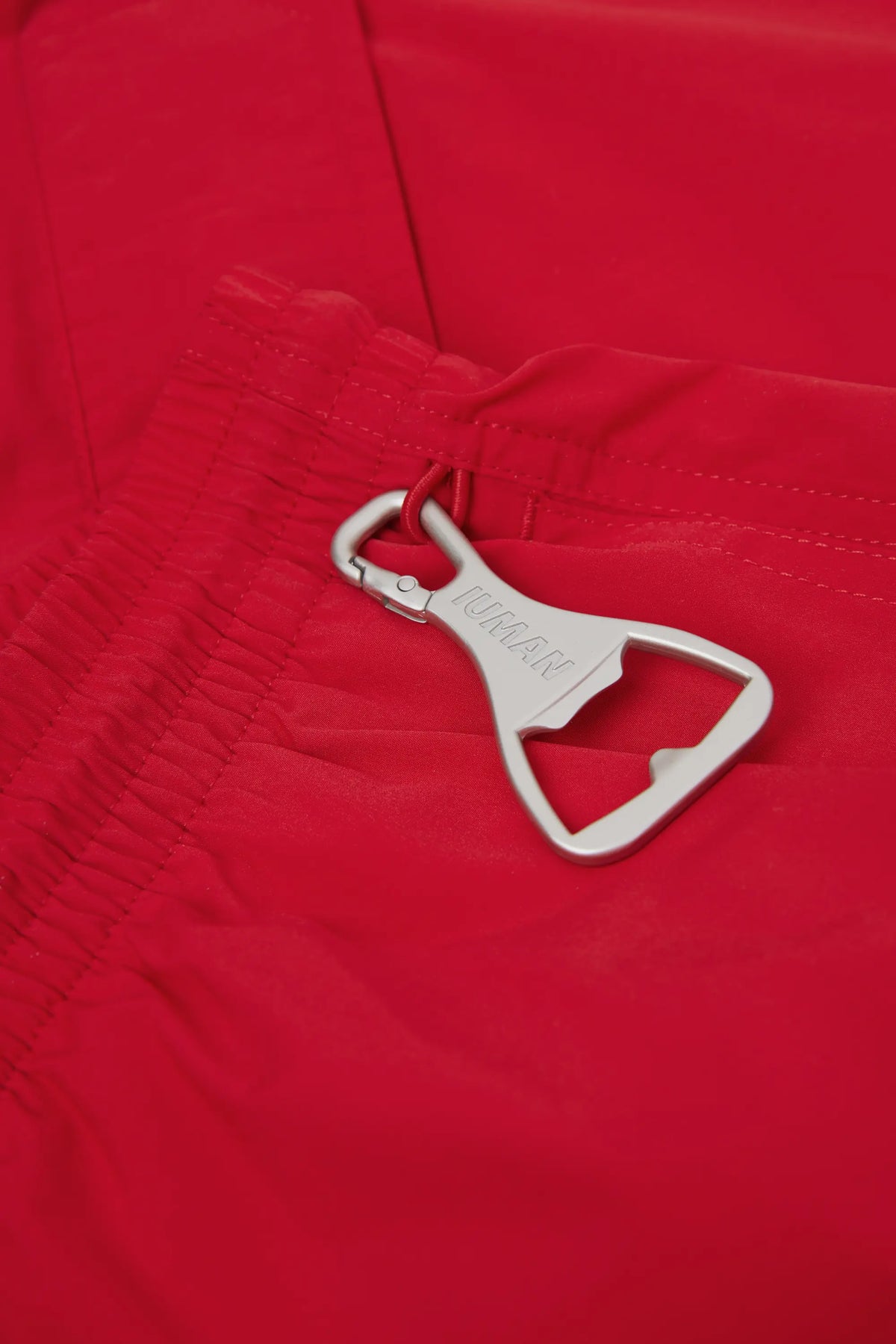 Long Solid Color Swim Trunks