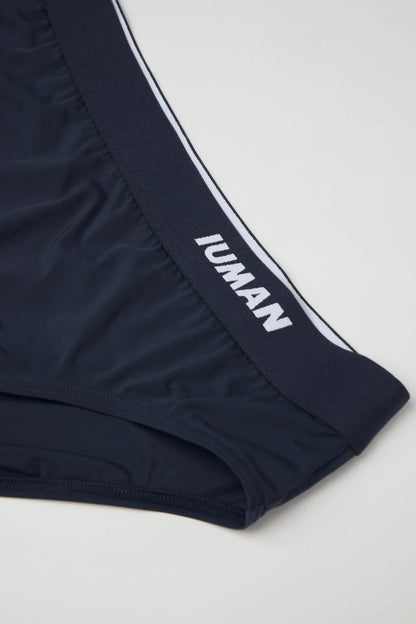 Dolphin Print Reversible Swim Trunks