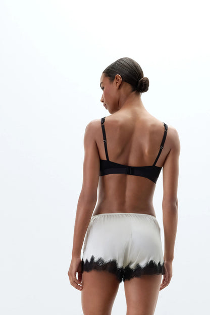 Brighten Your Day Shorts in Silk and Lace
