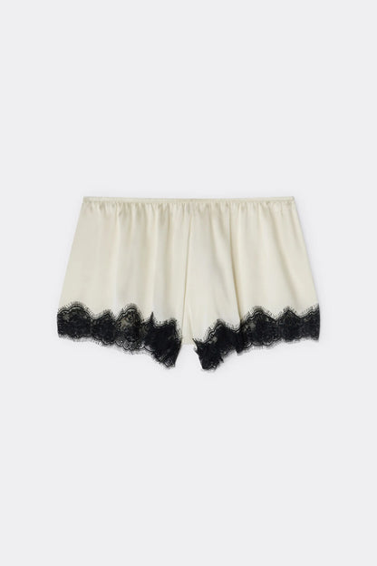 Brighten Your Day Shorts in Silk and Lace