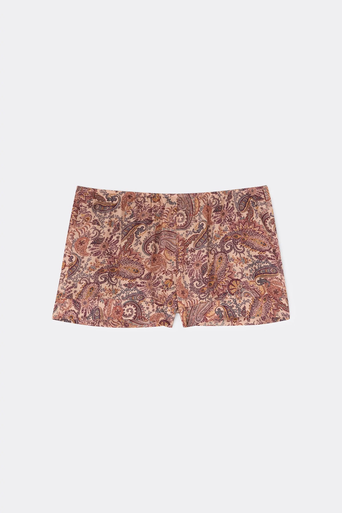 Elevate Your Day Printed Viscose Satin Shorts
