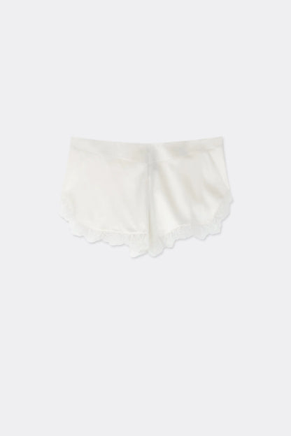 From the Boudoir Shorts in Silk and Lace