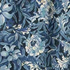 Fanciful Flowers Print Viscose Satin Pants