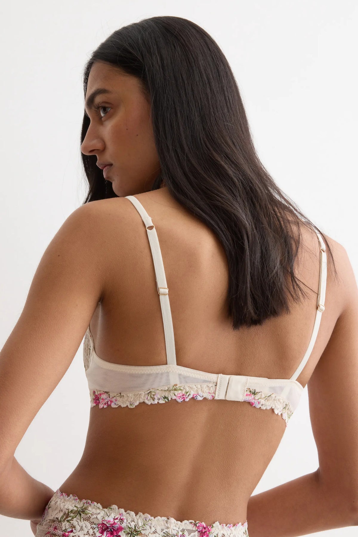 Pretty Flowers Print Denise Balconette Bra