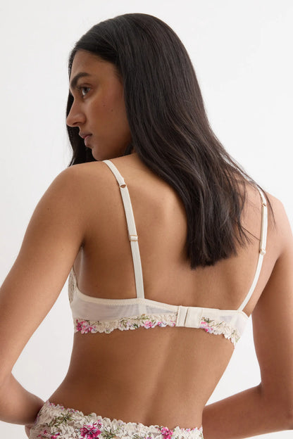 Pretty Flowers Print Denise Balconette Bra