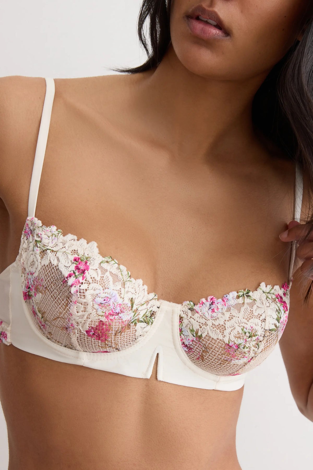 Pretty Flowers Print Denise Balconette Bra