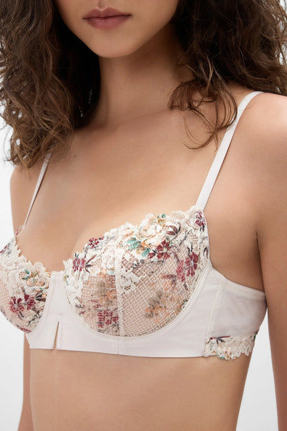 Pretty Flowers Print Denise Balconette Bra