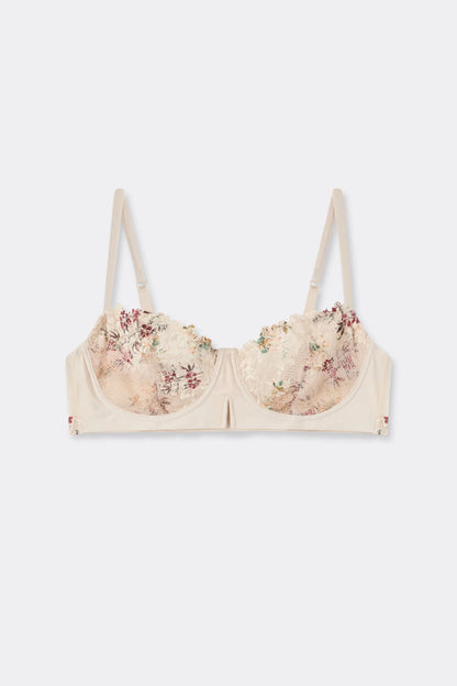 Pretty Flowers Print Denise Balconette Bra