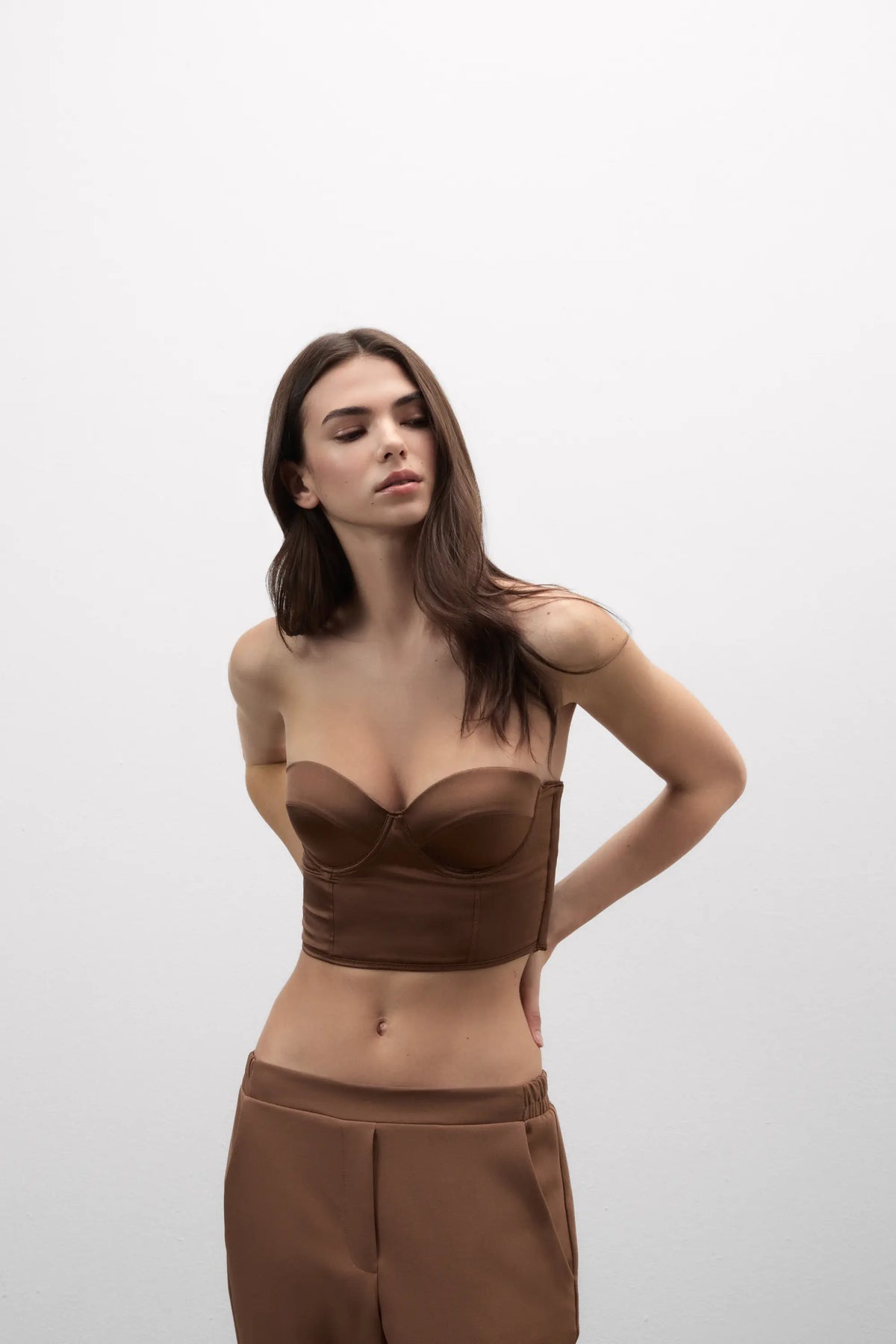 Giada Silk Bandeau Bustier