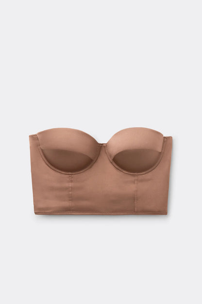 Giada Silk Bandeau Bustier