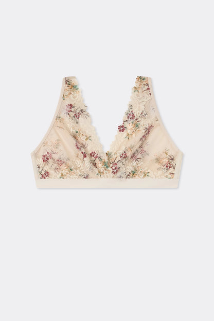 Pretty Flowers Print Lara Triangle Bra