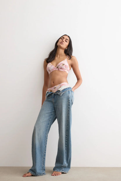 Emma Triangle Bra in Fresh Bamboo I Bloom for You