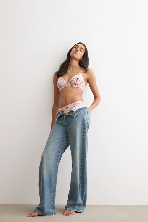 Emma Triangle Bra in Fresh Bamboo I Bloom for You
