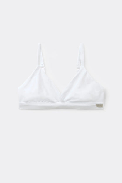 Emma Triangle Bra in Natural Cotton