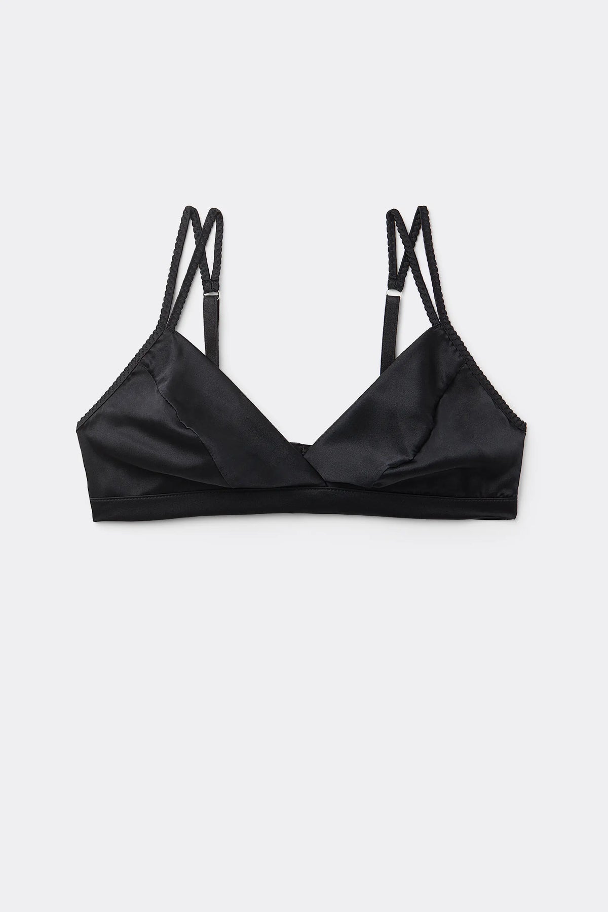 Emma Refined Everyday Bralette Triangle Bra in Silk