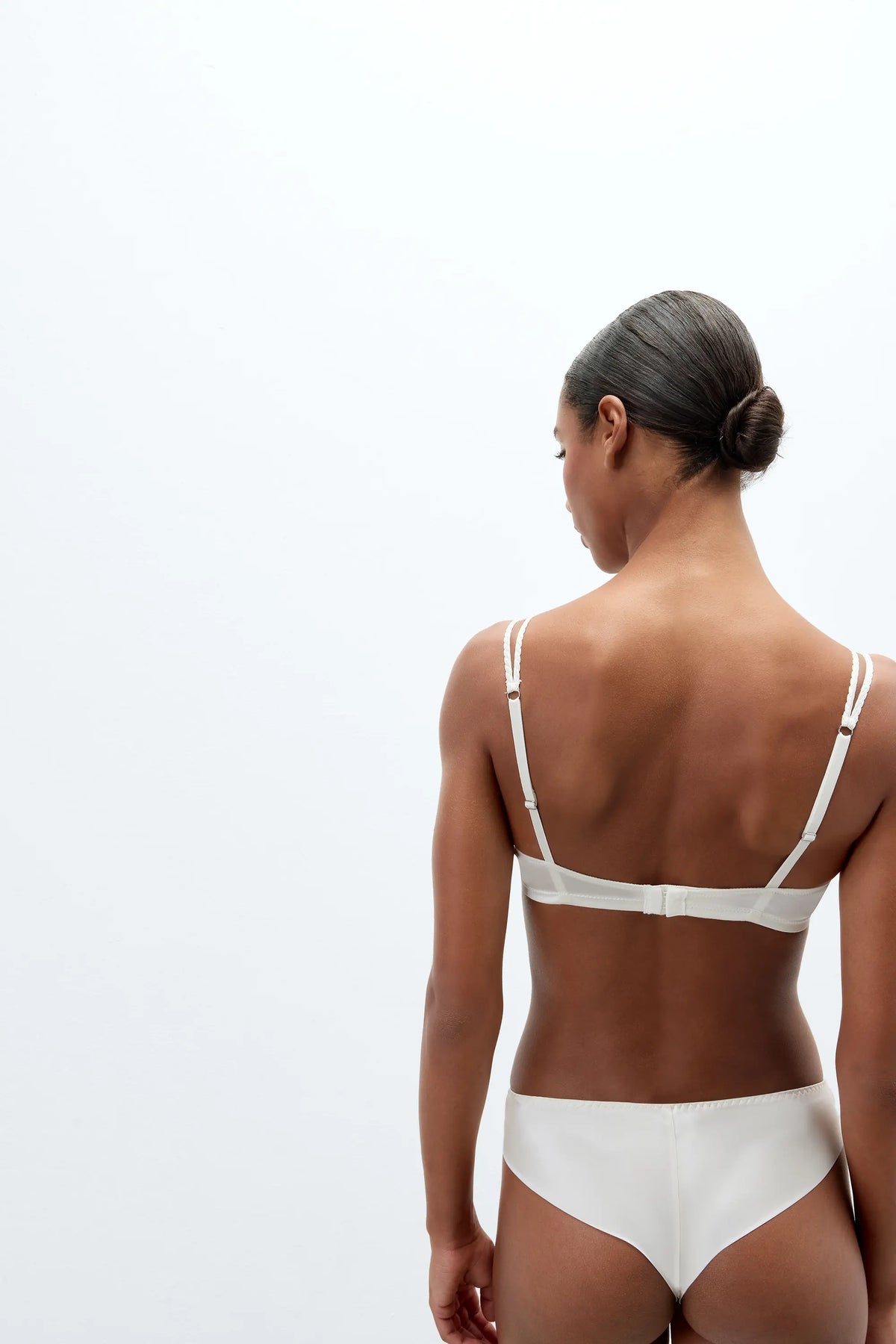 Emma Refined Everyday Bralette Triangle Bra in Silk
