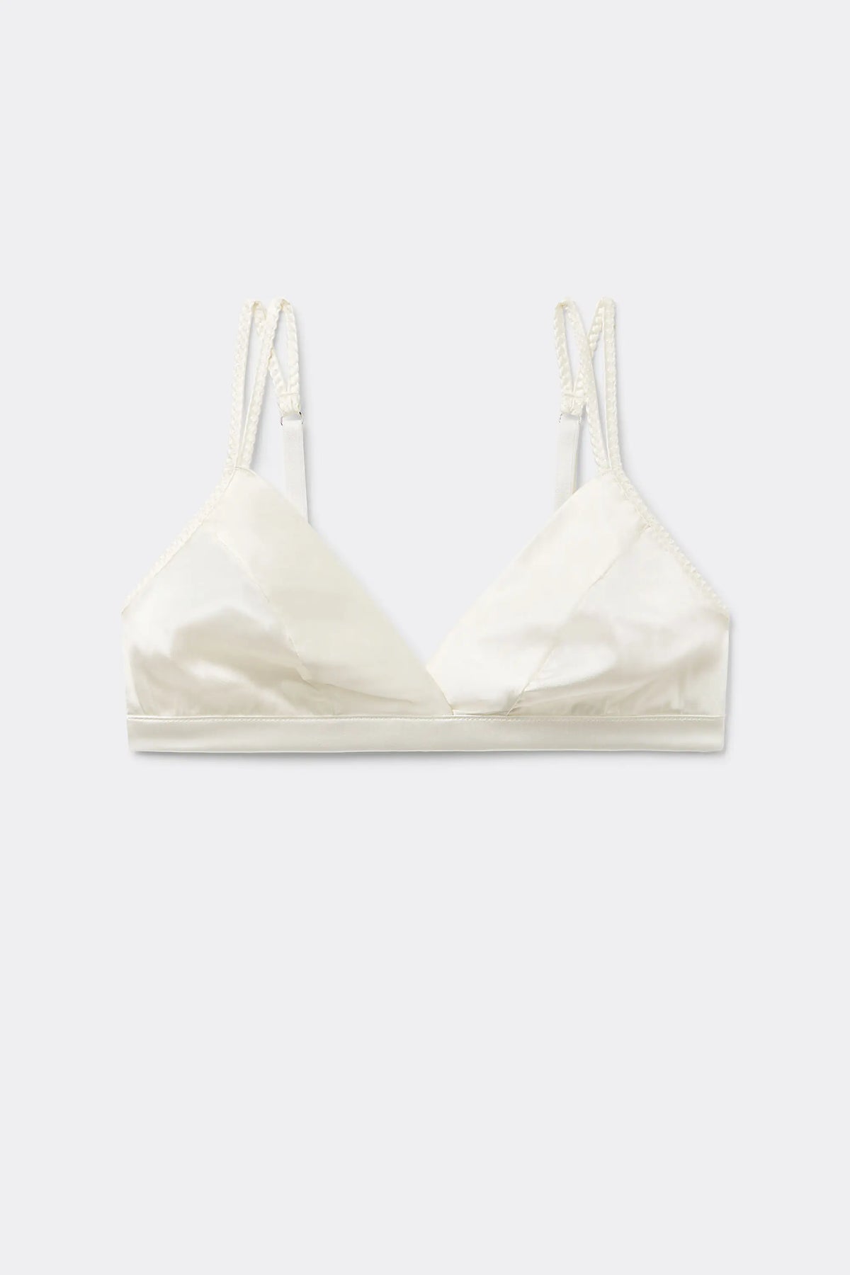 Emma Refined Everyday Bralette Triangle Bra in Silk