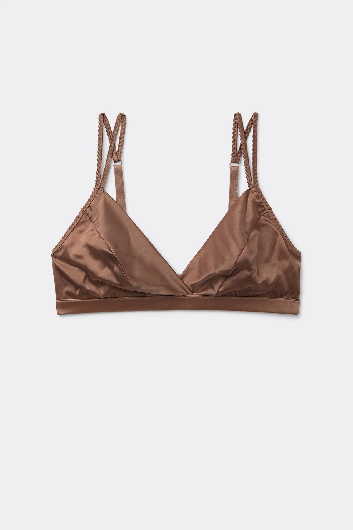 Emma Refined Everyday Bralette Triangle Bra in Silk