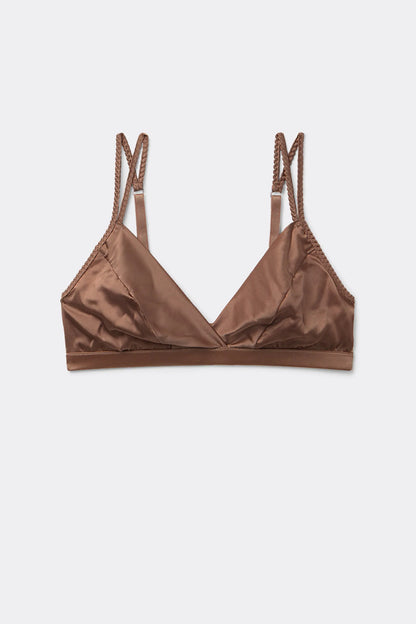 Emma Refined Everyday Bralette Triangle Bra in Silk