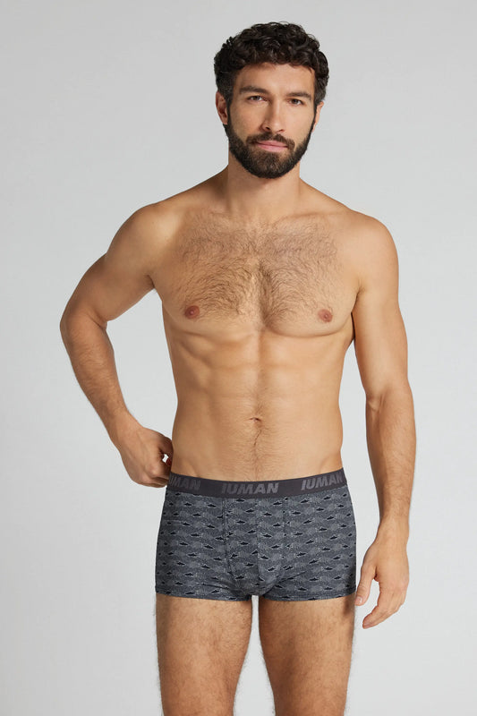 Shark Print Microfiber Boxers