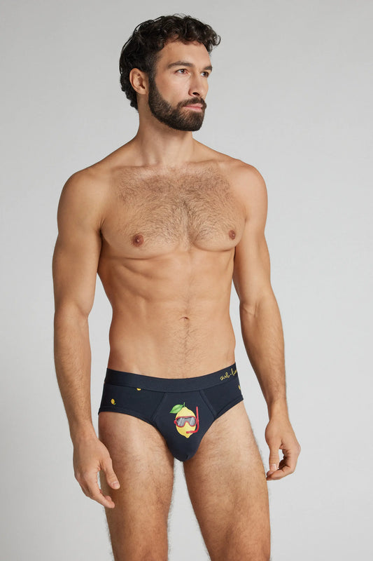 &ldquo;Sub-Lime&rdquo; Print Superior Cotton Briefs